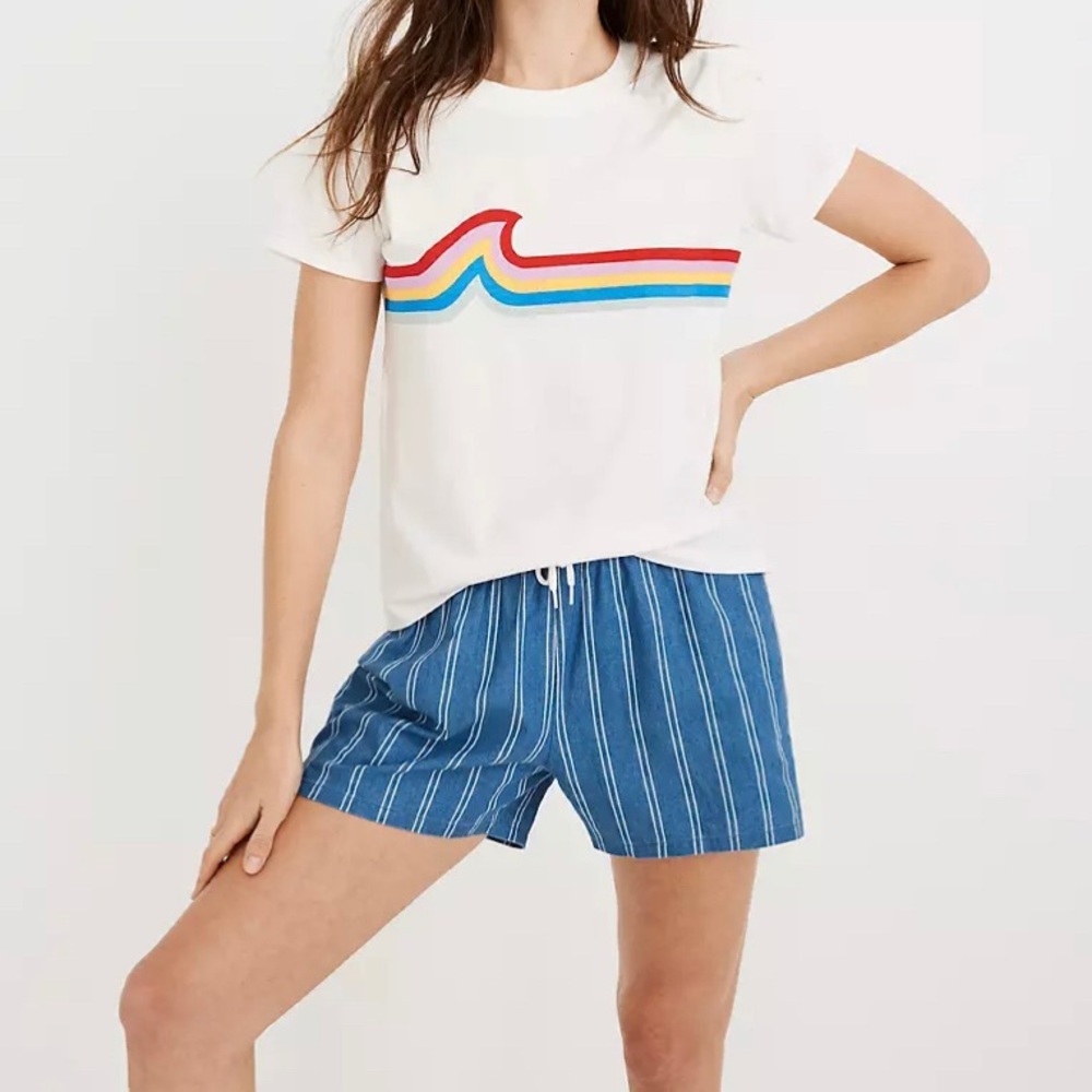 Rainbow Wave Graphic Northside Vintage Tee